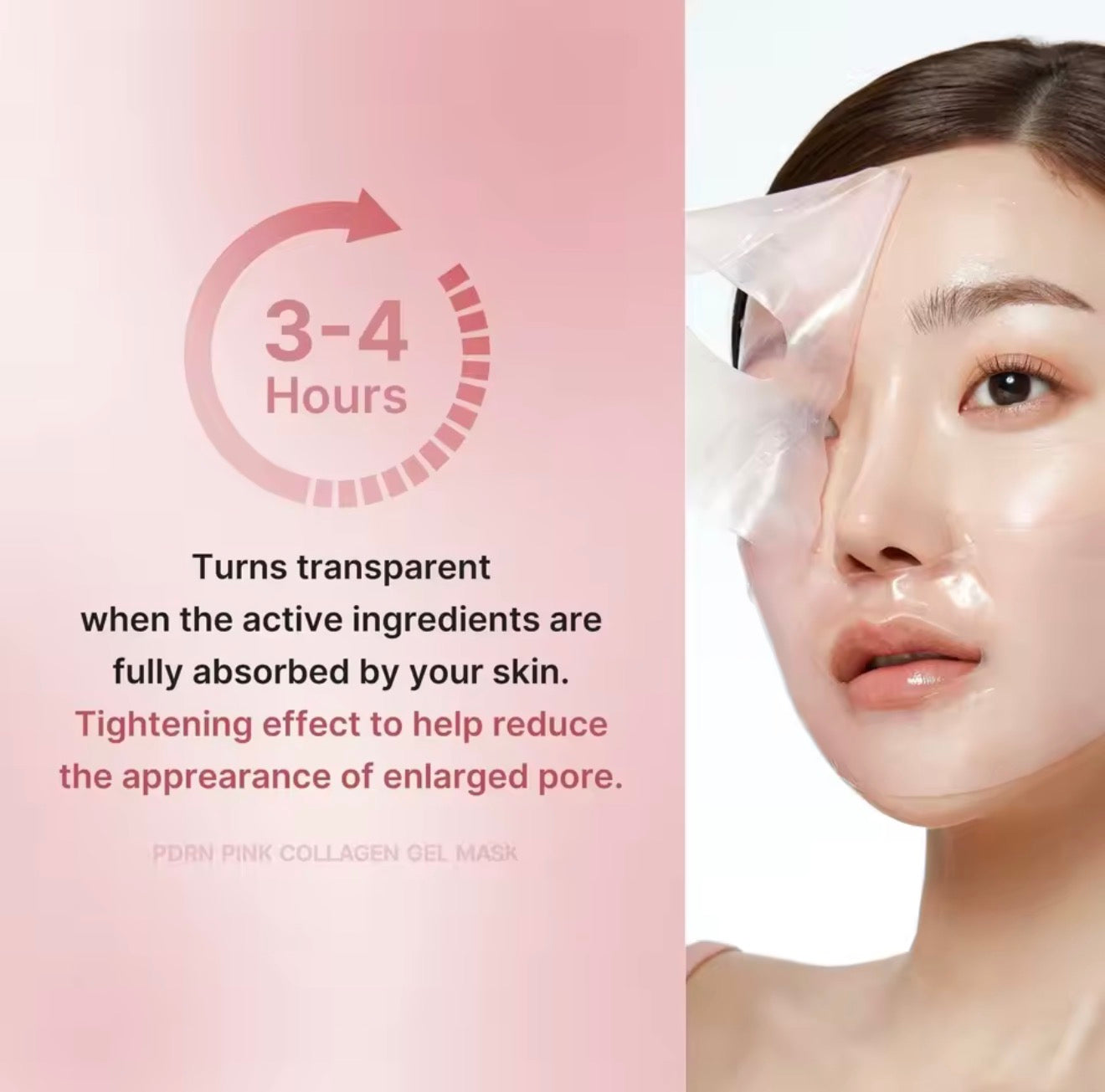 Medicube PDRN Pink Collagen Gel Mask, 2‑Pack 8 Sheets Total, Original Korean Skincare, Hydrating Firming Anti‑Age Brightening Face Mask