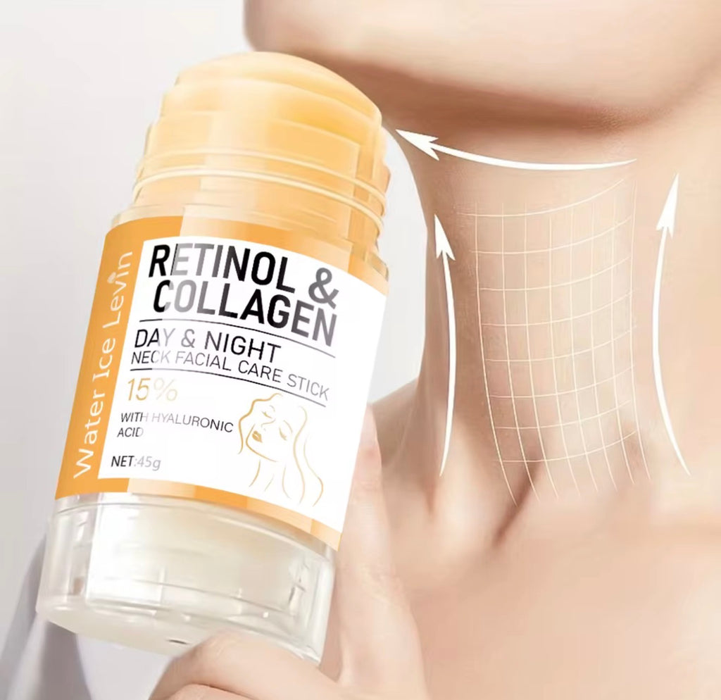 Retinol and Collagen Face and Neck Cream, Lifts the Neck, Tightens and Moisturizes the Skin, Intensely Hydrates the Skin of the Neck and Face, and Reduces the Appearance of Neck Lines
