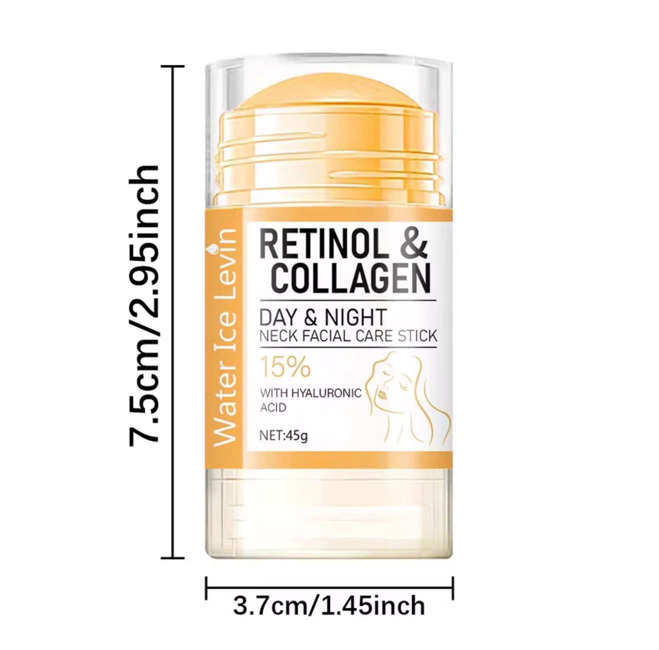 Retinol and Collagen Face and Neck Cream, Lifts the Neck, Tightens and Moisturizes the Skin, Intensely Hydrates the Skin of the Neck and Face, and Reduces the Appearance of Neck Lines